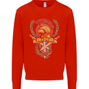 SPQR Helmet Gym Bodybuilding Training Top Mens Sweatshirt Jumper Bright Red