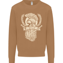 SPQR Helmet Gym Bodybuilding Training Top Mens Sweatshirt Jumper Caramel Latte