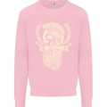 SPQR Helmet Gym Bodybuilding Training Top Mens Sweatshirt Jumper Light Pink