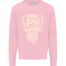 SPQR Helmet Gym Bodybuilding Training Top Mens Sweatshirt Jumper Light Pink