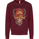 SPQR Helmet Gym Bodybuilding Training Top Mens Sweatshirt Jumper Maroon