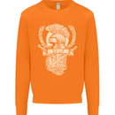 SPQR Helmet Gym Bodybuilding Training Top Mens Sweatshirt Jumper Orange