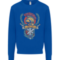 SPQR Helmet Gym Bodybuilding Training Top Mens Sweatshirt Jumper Royal Blue
