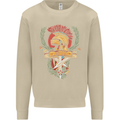 SPQR Helmet Gym Bodybuilding Training Top Mens Sweatshirt Jumper Sand
