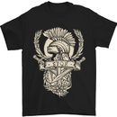 SPQR Helmet Gym Bodybuilding Training Top Mens T-Shirt Cotton Gildan Black