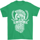 SPQR Helmet Gym Bodybuilding Training Top Mens T-Shirt Cotton Gildan Irish Green