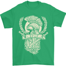 SPQR Helmet Gym Bodybuilding Training Top Mens T-Shirt Cotton Gildan Irish Green