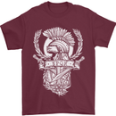 SPQR Helmet Gym Bodybuilding Training Top Mens T-Shirt Cotton Gildan Maroon