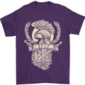 SPQR Helmet Gym Bodybuilding Training Top Mens T-Shirt Cotton Gildan Purple