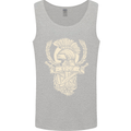SPQR Helmet Gym Bodybuilding Training Top Mens Vest Tank Top Sports Grey