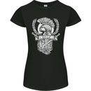 SPQR Helmet Gym Bodybuilding Training Top Womens Petite Cut T-Shirt Black