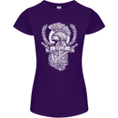SPQR Helmet Gym Bodybuilding Training Top Womens Petite Cut T-Shirt Purple