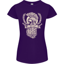 SPQR Helmet Gym Bodybuilding Training Top Womens Petite Cut T-Shirt Purple
