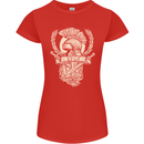 SPQR Helmet Gym Bodybuilding Training Top Womens Petite Cut T-Shirt Red