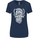 SPQR Helmet Gym Bodybuilding Training Top Womens Wider Cut T-Shirt Navy Blue