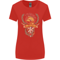 SPQR Helmet Gym Bodybuilding Training Top Womens Wider Cut T-Shirt Red