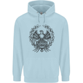SPQR Roman Emblem Gym Training Top Childrens Kids Hoodie Light Blue