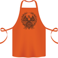 SPQR Roman Emblem Gym Training Top Cotton Apron 100% Organic Orange