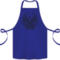 SPQR Roman Emblem Gym Training Top Cotton Apron 100% Organic Royal Blue
