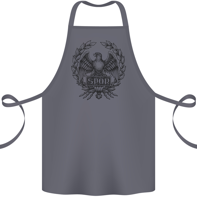 SPQR Roman Emblem Gym Training Top Cotton Apron 100% Organic Steel