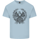 SPQR Roman Emblem Gym Training Top Kids T-Shirt Childrens Light Blue