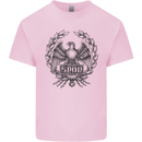 SPQR Roman Emblem Gym Training Top Kids T-Shirt Childrens Light Pink