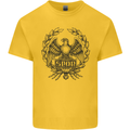 SPQR Roman Emblem Gym Training Top Kids T-Shirt Childrens Yellow