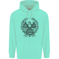 SPQR Roman Emblem Gym Training Top Mens 80% Cotton Hoodie Peppermint