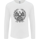 SPQR Roman Emblem Gym Training Top Mens Long Sleeve T-Shirt White