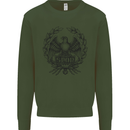 SPQR Roman Emblem Gym Training Top Mens Sweatshirt Jumper Forest Green