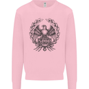 SPQR Roman Emblem Gym Training Top Mens Sweatshirt Jumper Light Pink
