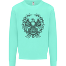 SPQR Roman Emblem Gym Training Top Mens Sweatshirt Jumper Peppermint
