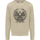 SPQR Roman Emblem Gym Training Top Mens Sweatshirt Jumper Sand