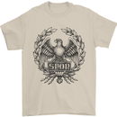 SPQR Roman Emblem Gym Training Top Mens T-Shirt 100% Cotton Sand