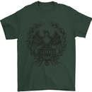 SPQR Roman Emblem Gym Training Top Mens T-Shirt Cotton Gildan Forest Green