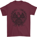 SPQR Roman Emblem Gym Training Top Mens T-Shirt Cotton Gildan Maroon