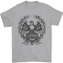SPQR Roman Emblem Gym Training Top Mens T-Shirt Cotton Gildan Sports Grey
