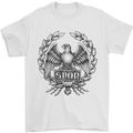 SPQR Roman Emblem Gym Training Top Mens T-Shirt Cotton Gildan White