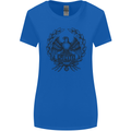 SPQR Roman Emblem Gym Training Top Womens Wider Cut T-Shirt Royal Blue