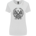 SPQR Roman Emblem Gym Training Top Womens Wider Cut T-Shirt White