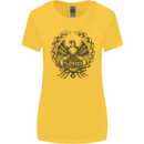 SPQR Roman Emblem Gym Training Top Womens Wider Cut T-Shirt Yellow