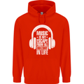 Music Is My Escape From B/S in Life Dance Childrens Kids Hoodie Bright Red