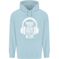 Music Is My Escape From B/S in Life Dance Childrens Kids Hoodie Light Blue