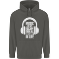 Music Is My Escape From B/S in Life Dance Childrens Kids Hoodie Storm Grey