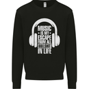 Music Is My Escape From B/S in Life Dance Kids Sweatshirt Jumper Black
