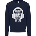 Music Is My Escape From B/S in Life Dance Kids Sweatshirt Jumper Navy Blue