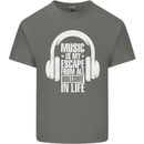 Music Is My Escape From B/S in Life Dance Kids T-Shirt Childrens Charcoal