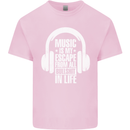 Music Is My Escape From B/S in Life Dance Kids T-Shirt Childrens Light Pink