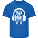Music Is My Escape From B/S in Life Dance Kids T-Shirt Childrens Royal Blue