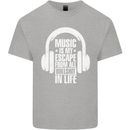 Music Is My Escape From B/S in Life Dance Kids T-Shirt Childrens Sports Grey